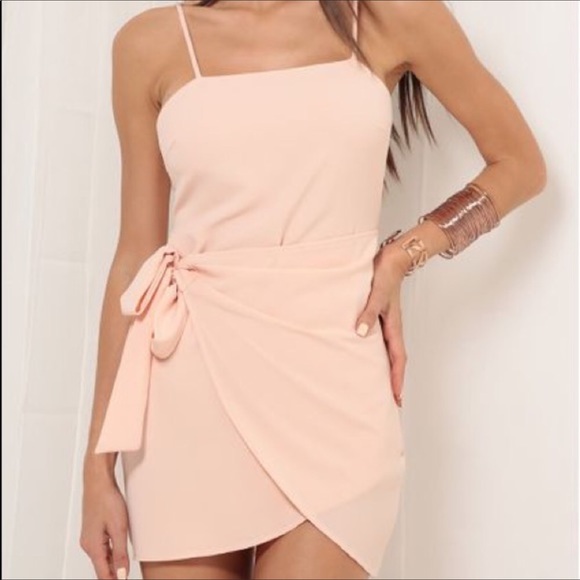 Lucy in the Sky Dresses & Skirts - Lucy in the Sky Pink Wrap Dress